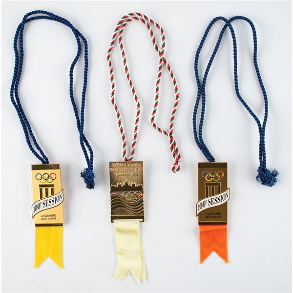 Budapest and Lausanne (3) IOC Session Badges