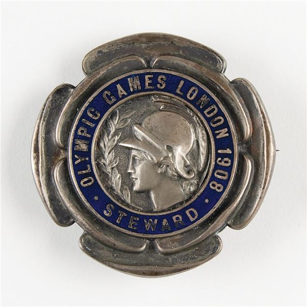 London 1908 Olympics Steward's Badge
