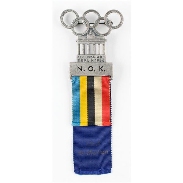 Berlin 1936 Summer Olympics Chef de Mission Badge