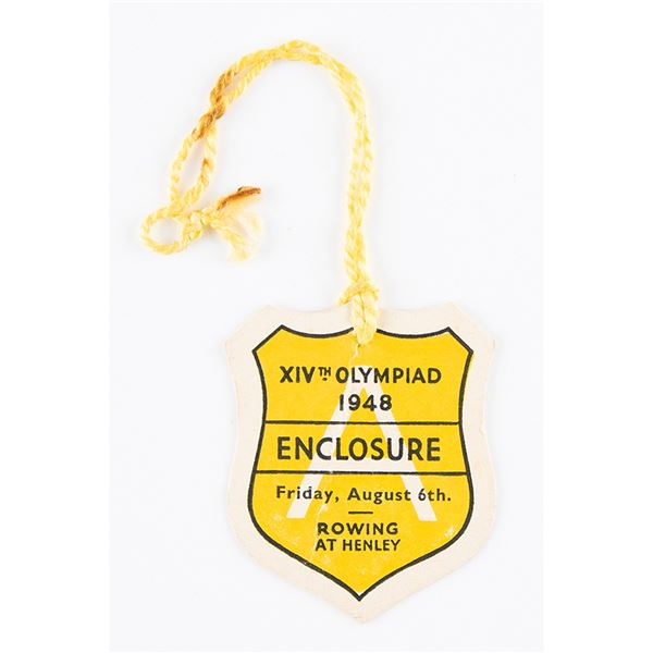 London 1948 Summer Olympics Rowing Admission Badge