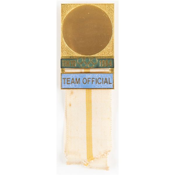 Tokyo 1964 Summer Olympics Team Official's Badge