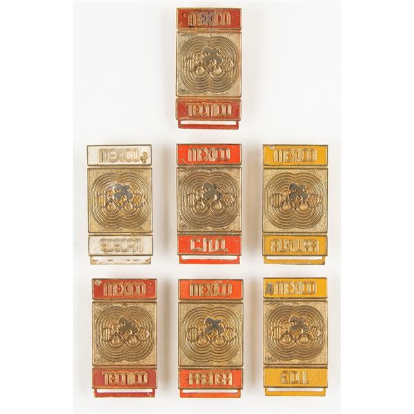 Mexico City 1968 Summer Olympics (7) Official Badges