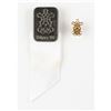 Image 1 : Calgary 1988 Winter Olympics IOC Pin and Badge Presented to Member James Worrall
