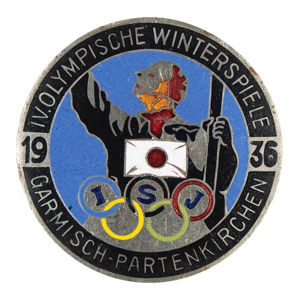 Garmisch 1936 Winter Olympics Japan NOC Pin