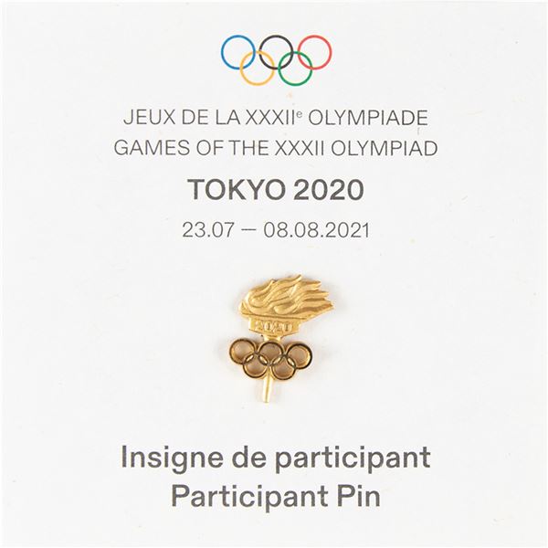 Tokyo 2020 Summer Olympics Athlete's Participation Pin