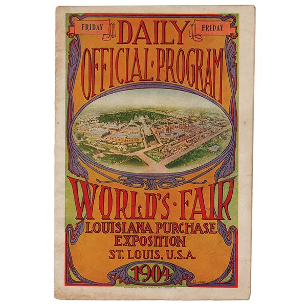 St. Louis 1904 Olympics Daily Program
