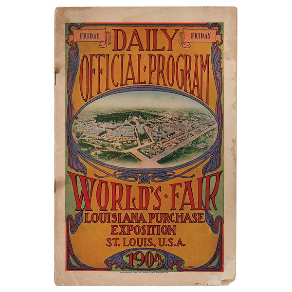 St. Louis 1904 Olympics Program