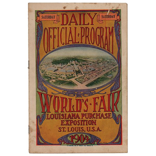 St. Louis 1904 Olympics Program