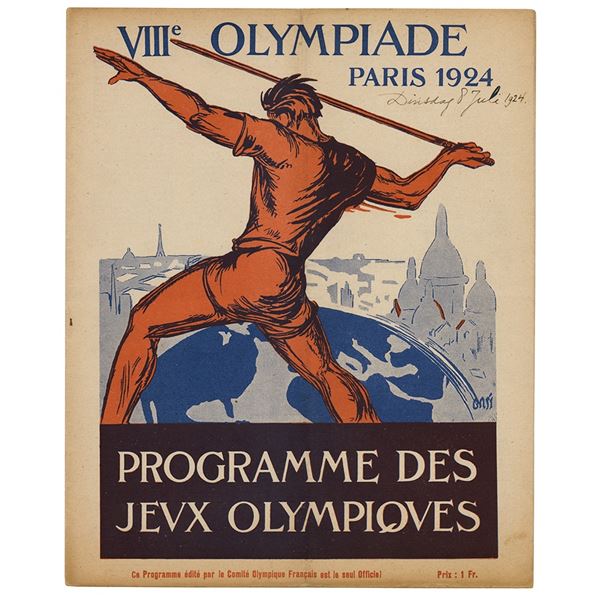 Paris 1924 Summer Olympics Daily Program