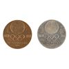 Image 2 : Tokyo 1964 Summer Olympics Commemorative Silver and Copper Medals