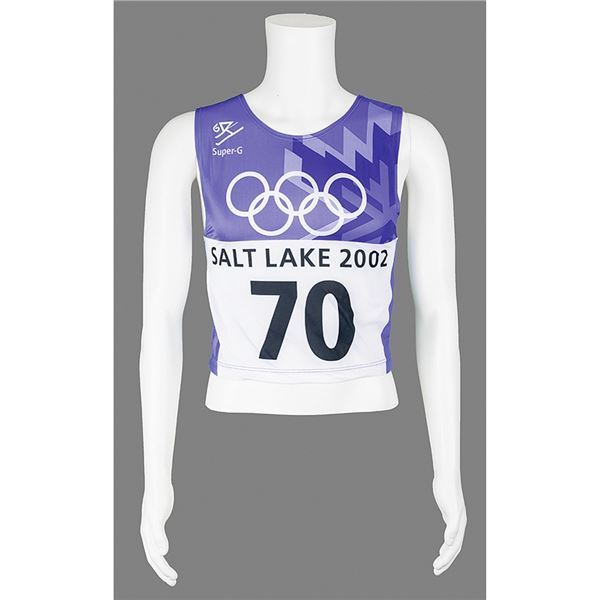 Salt Lake City 2002 Winter Olympics Super Giant Slalom Skiing Starting Bib
