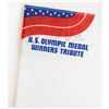 Image 1 : Diane Moyer's Los Angeles 1984 Summer Olympics Medalist Multi-Signed Flag