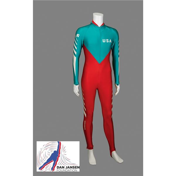 Dan Jansen's Calgary 1988 Winter Olympics 500-meter Race-Worn Speed Skating Suit