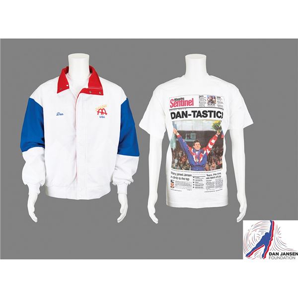 Dan Jansen's Lillehammer 1994 Winter Olympics Commemorative Jacket and T-Shirt
