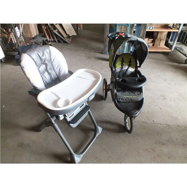 Baby Stroller & High Chair