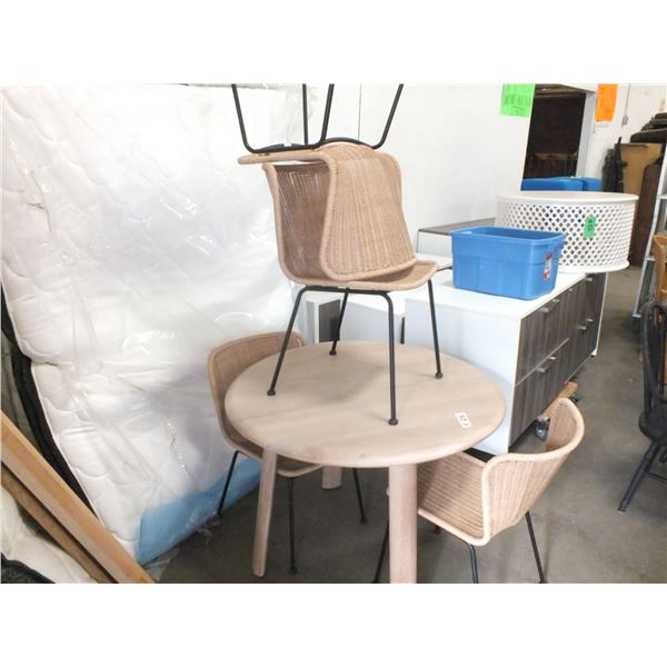 Wooden Table & 4 Chairs