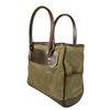 Image 2 : 4135 #SLA-135 Gokey Canvas & Leather Tote