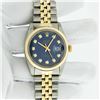 Image 9 : Rolex Men's Two Tone Blue Diamond Datejust Wristwatch