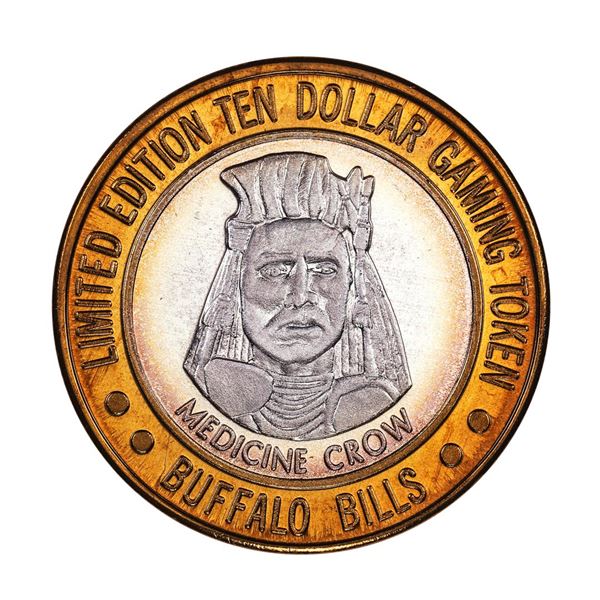 .999 Silver Buffalo Bills Resort & Casino Jean, NV $10 Limited Edition Gaming Token