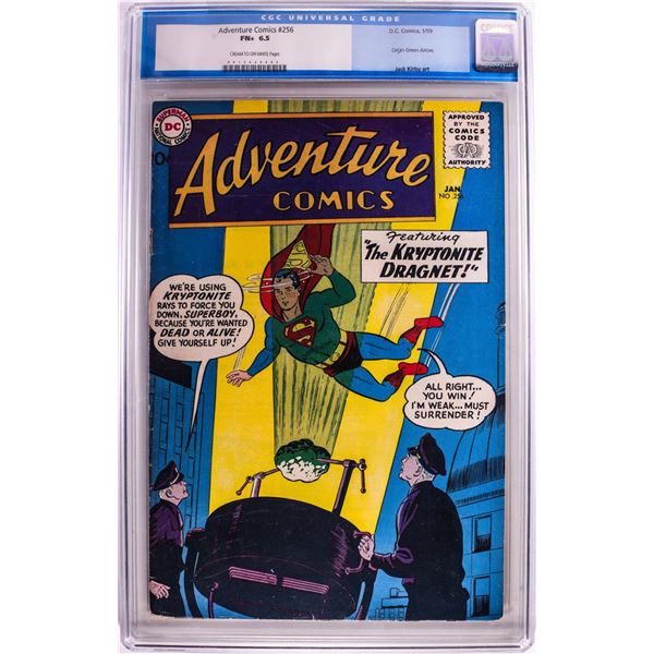 D.C. Comics Adventura Comics #256 Comic Book 1/59 CGC FN 6.5
