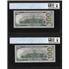 Image 2 : (2) Consec. 2017A $100 Federal Reserve Bank Notes PCGS Choice/Gem Unc. 64PPQ/65PPQ