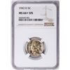 Image 1 : 1943-D Jefferson Nickel Coin NGC MS66+ 5FS