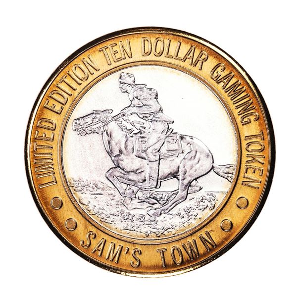 .999 Silver Sam's Town Las Vegas, NV $10 Casino Limited Edition Gaming Token