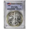 Image 1 : 1999 $1 American Silver Eagle Coin PCGS MS68 First Strike