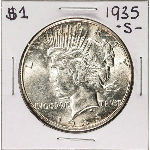1935-S $1 Peace Silver Dollar Coin