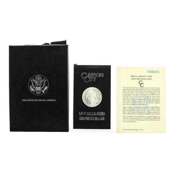 1883-CC $1 Morgan Silver Dollar Coin GSA Hoard Uncirculated w/Box & COA