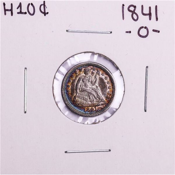 1841-O Seated Liberty Half Dime Coin Nice Toning