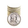 Image 1 : Roll of (20) Brilliant Uncirculated 1963 Franklin Half Dollar Coins