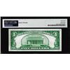 Image 2 : Serial #1 - 1929 $5 Eatontown, NJ CH# 10110 National Note PMG About Uncirculated 53