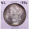 Image 1 : 1886 $1 Morgan Silver Dollar Coin