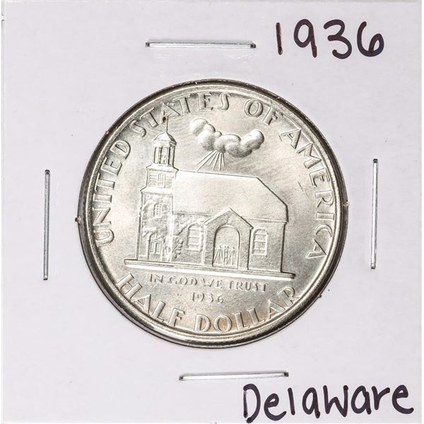1936 Delaware Tercentenary Commemorative Half Dollar Coin