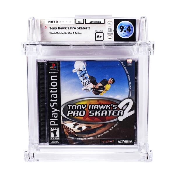 Tony Hawk's Pro Skater 2 PS1 PlayStation Sealed Video Game WATA 9.4/A+
