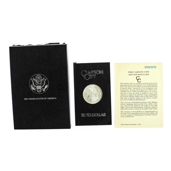 1883-CC $1 Morgan Silver Dollar Coin GSA Hoard w/Box & COA