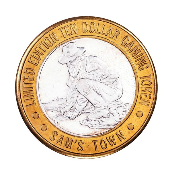 .999 Silver Sam's Town Las Vegas, Nevada $10 Limited Edition Casino Gaming Token