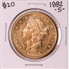 Image 1 : 1882-S $20 Liberty Head Double Eagle Gold Coin