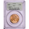 Image 1 : 1907 $10 Liberty Head Eagle Gold Coin PCGS MS61 Old Green Holder