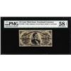 Image 1 : 1863 Third Issue 25 Cent Fractional Currency Note Fr.1295 PMG About Uncirculated 58EPQ