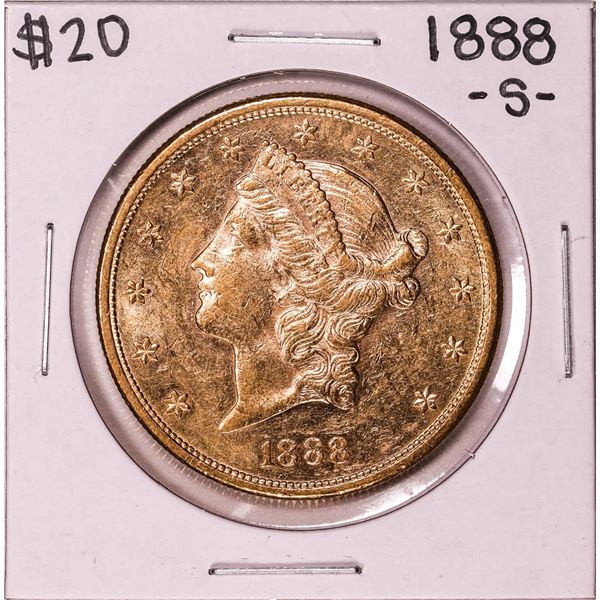 1888-S $20 Liberty Head Double Eagle Gold Coin