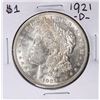 Image 1 : 1921-D $1 Morgan Silver Dollar Coin