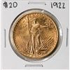 Image 1 : 1922 $20 St. Gaudens Double Eagle Gold Coin