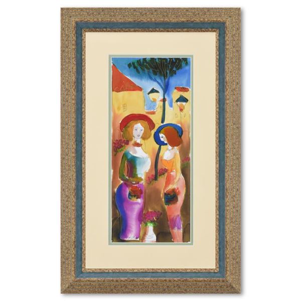 Moshe Leider Original Watercolor On Paper