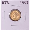 Image 1 : 1903 $2 1/2 Liberty Head Quarter Eagle Gold Coin