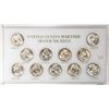 Image 1 : 1942-1945 United States Wartime Silver Nickel Coin Set in Capital Plastic Holder