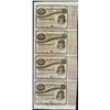 Image 1 : Uncut Sheet of (4) State of Louisiana Baby Bond Obsolete Notes