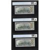 Image 2 : (3) Consec. 2017A $100 Federal Reserve Bank Notes PCGS Gem Unc. 65PPQ Fancy Serial