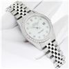 Image 3 : Rolex Men's Stainless Steel White Diamond Datejust Wristwatch